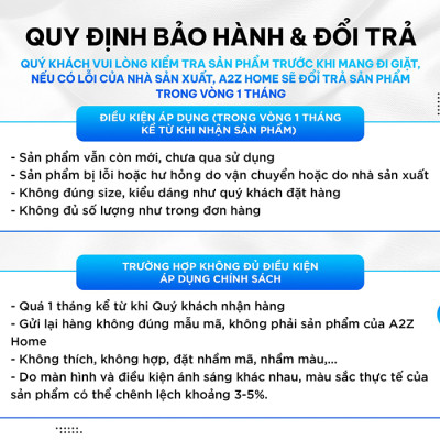 Khăn Tay 100% Cotton Tự Nhiên Cao Cấp Mềm Mại A2Z Home