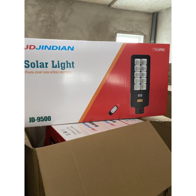 Đèn đường liền thể năng lượng mặt trời Jindian mã JD9500 Công suất 500W-Khung ABS- Chip Led "SMD"
