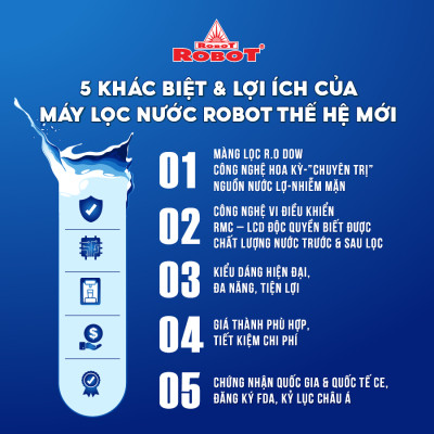 Máy Lọc Nước ROBOT Alpha Pro 9GK-UR - Hàng Chính Hãng