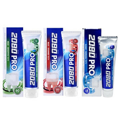 Kem đánh răng 2080 Pro Hàn Quốc cho răng nhạy cảm chống ê buốt, làm trắng răng, ngăn ngừa sâu răng giúp răng chắc khỏe