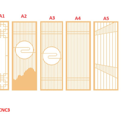 Vách ngăn CNC cho phòng khách, nhà bếp, nhà hàng, spa CNC03 - Nội thất lắp ráp Viendong Adv