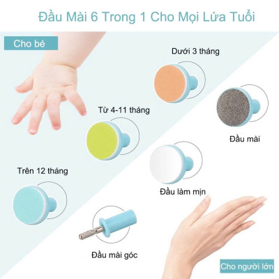 Máy Mài Dũa Móng Tay Cho B-e & Me – 7 Món, 6 Chức Năng, Êm Dịu Không Gây Rung Giật , phòng ngủ