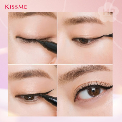Bút Kẻ Mắt Nước Siêu Chống Trôi Nét Kẻ Siêu Sắc Mãnh Kissme Heroine Make Smooth Liquid Eyeliner (Màu Nâu)