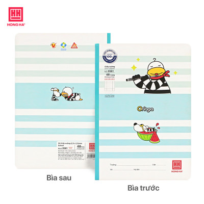 Lốc vở 4 Ô ly 48 trang Hồng Hà School Oringa Galaxy - 0561