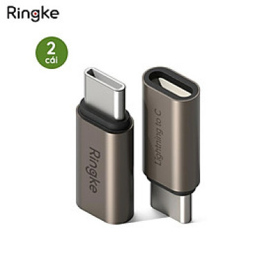 Bộ 2 đầu chuyển RINGKE LN to C OTG Adapter - Hàng Chính Hãng