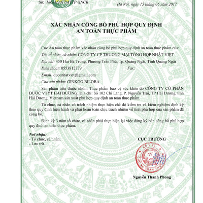 Thực phẩm chức năng Ginkgo Biloba - giúp bổ não, tăng trí nhớ