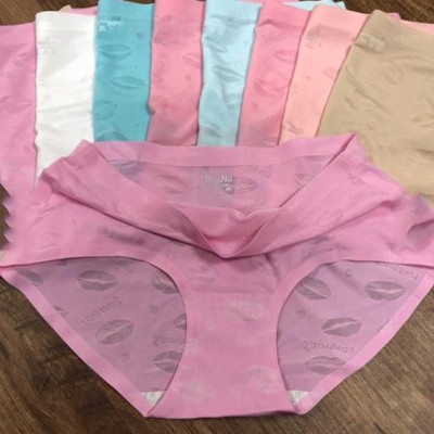 Combo 10 quần lót nữ thun lạnh in hình môi