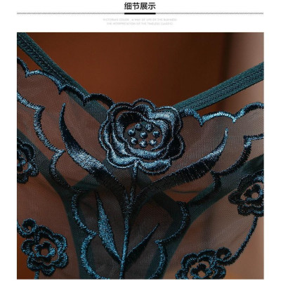 Quần Lót Lưới Nữ Thêu Hoa Xuyên Thấu Phong Cách Sexy WL29