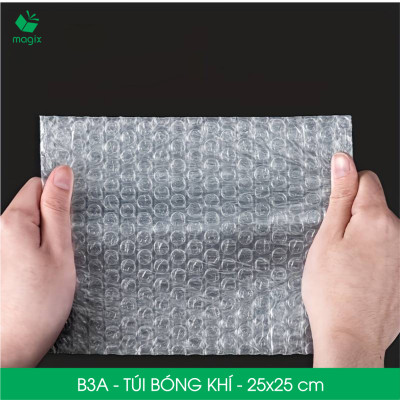 B3A - 25x25 cm - 50 Túi bóng khí chống sốc đóng hàng - Túi gói hàng, bọc chống sốc, xốp chống sốc