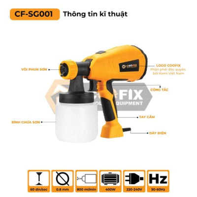 SÚNG PHUN SƠN 400W CF-SG001 - COOFIX - HÀNG CHÍNH HÃNG