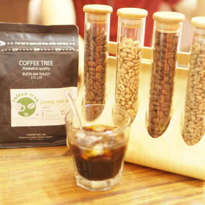 Cà phê hạt 100% nguyên chất truyền thống số 3 Coffee Tree 1kg thơm ngon, đậm đà, gu mạnh