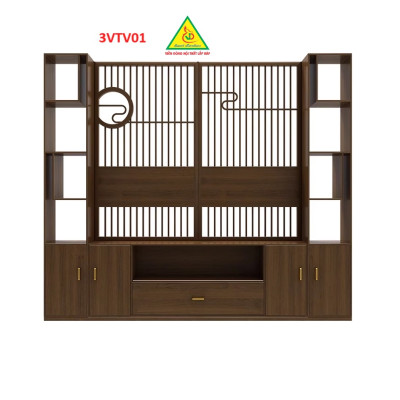 Kệ tivi kiêm vách ngăn phòng khách và nhà bếp 3VTV01 - Nội thất lắp ráp Viễn Đông