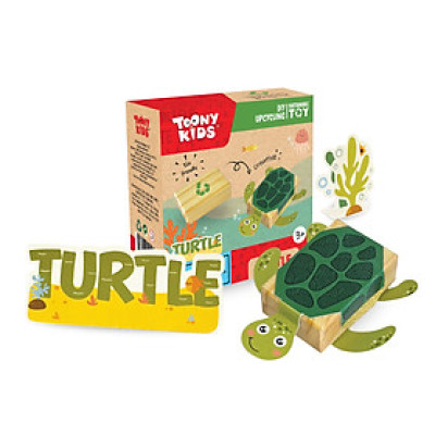 Bộ Đồ Chơi DIY TOONYKIDS Phiêu Lưu Đại Dương Sea Animal Turtle Cho Bé TN00124-005 [Tặng Kèm Sticker]