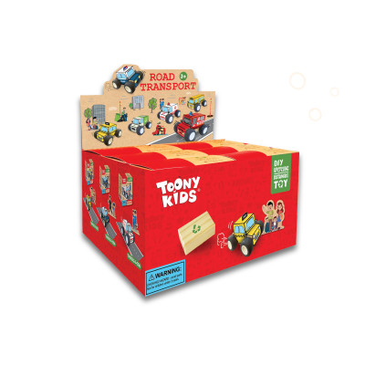 Bộ Đồ Chơi DIY TOONYKIDS Siêu Xe Tái Chế Road Transport Ambulance TN00324-006 [Tặng Kèm Sticker]