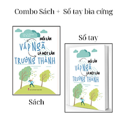Combo Sách + Sổ Tay Bìa Cứng: Mỗi Lần Vấp Ngã Là Một Lần Trưởng Thành