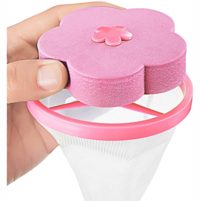 Combo 5 phao lọc rác cặn bẩn máy giặt gom rác lồng giặt giúp sạch hơn tăng tuổi thọ máy - 5 phao lưới hồng 