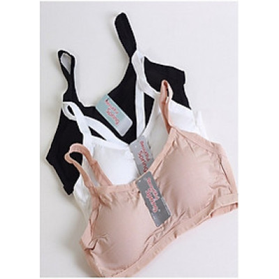 COMBO GỒM 3 ÁO BRA 3 DÂY COTTON SIÊU MỊN (GỒM ĐỦ 3 MÀU: TRẮNG, DA, ĐEN)