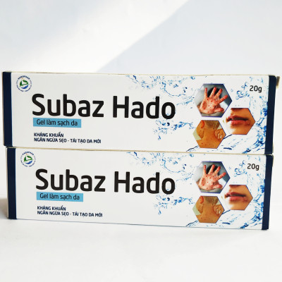 GEL LÀM SẠCH VÀ SÁT KHUẨN DA SUBAZ HADO, BÔI SÁT KHUẨN, TÁI TẠO DA, NGĂN NGỪA SẸO, DÙNG NHƯ SU BẠC - TUÝP 20 GAM