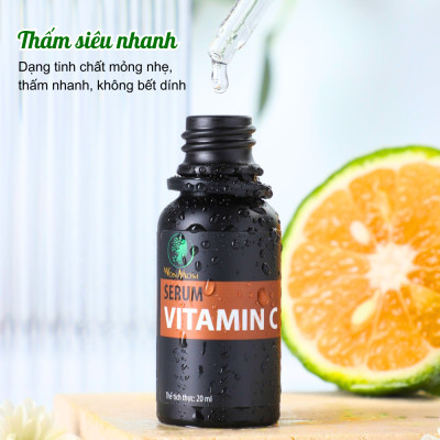 Bộ dưỡng da mặt organic, làm sạch da, ngăn ngừa mụn, trắng sáng da mặt Wonmom ( 1 sữa rửa mặt + 1 serum vitamin C )