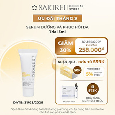 [Quà Tặng] Serum dưỡng trắng da, chống lão hóa Sakirei NMN Revitalize Serum 5ml