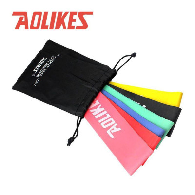 Bộ 6 Dây Cao Su Kháng Lực Mini Band Aolikes Tập Chân Mông Cao Cấp Aolikes AL-3601