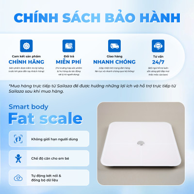 Cân điện tử thông minh, cân sức khỏe cao cấp chính hãng SAILAZA SA-1212