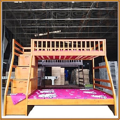 Giường tầng Juno Sofa 1m / 1m4 cầu thang đảo chiều màu lựa chọn 