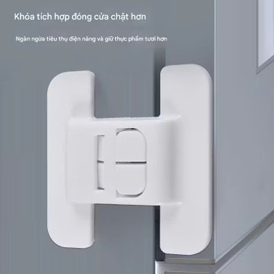 2 Chốt Cánh Tủ , Khóa Tủ Lạnh, Cánh Tủ Ngăn Kéo, Giữ An Toàn, Chắc Chắn, Nhỏ Gọn Tiện Dụng Gia Đình- TakyHome 3108set2