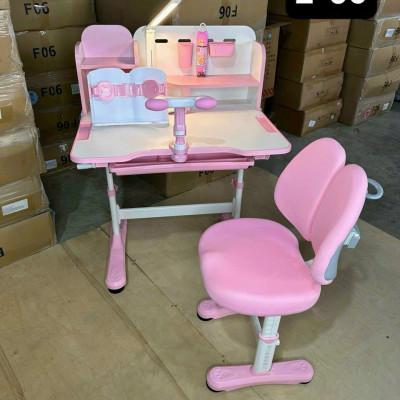 Bộ bàn ghế học sinh tiểu học có nâng hạ tay quay chỉnh góc 45 độ CTK08 Juno sofa ngang 80cm