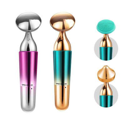 (Chọn Mẫu) Máy massage mặt cầm tay 4 đầu giúp giảm mệt mỏi, chốn bọng xóa thâm quầng mắt (có hàng sẵn)