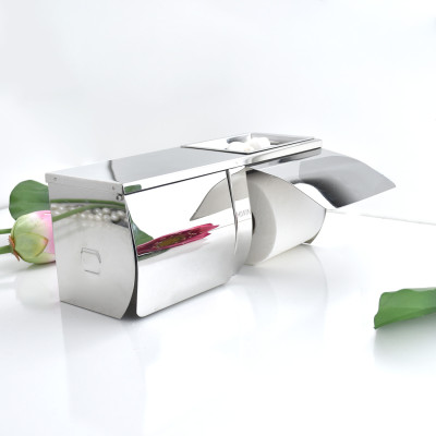 Lô giấy đôi inox 304 chống ăn mòn mặt gương sang trọng Hiwin Y-309 kích thước 270x100x115