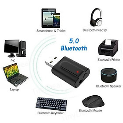 ROGTZ - Bộ Thu Phát Âm Thanh 2 Trong 1 Bluetooth 5.0 T10 Phạm vi kết nối 15m Nhựa ABS Kết nối 3.5mm Điện áp đầu vào DC/5V Âm thanh Hi-Fi Nhỏ gọn Dễ sử dụng Chế độ chuyển đổi linh hoạt - Hàng Chính Hãng