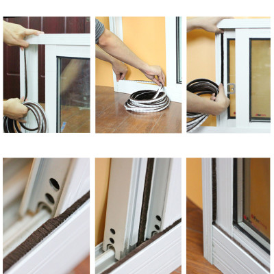 Ron Sợi Chân Cửa Khung Cửa 5*9mm - 9*9mm - 15*9mm - 23*9mm Ngăn Bụi Côn Trùng Chống Ồn Legaxi