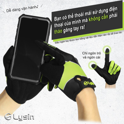 Lysin - găng tay tập gym, thể dục, xe đạp, câu cá, tập tạ, chống trượt bảo vệ lòng bàn tay chính hãng Nhật