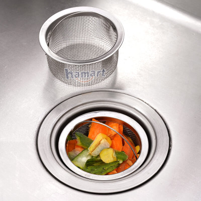 Giỏ Lọc Rác Bồn Rửa Bát INOX 304 Rổ Lọc Rác Chậu Rửa Chén Có Quai Xách Thoát Nước Nhanh Tiện Lợi