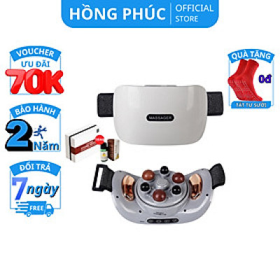 Máy massage bụng đa năng BM-B46, tích hợp đá nóng himalaya giúp tan mỡ bụng, chân đùi, an toàn cho người sử dụng