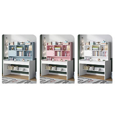 Bàn học trẻ em kèm giá sách tích hợp