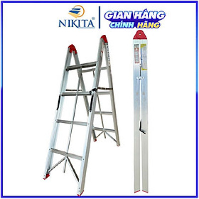 Thang Ghế Gấp Gọn, Có Tay Vịn Gia Đình , Bậc Thang Chắc Chắn, Dễ Dàng Sử Dụng - Hàng chính hãng NIKITA