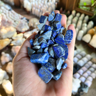 Đá lapis lazuli xanh dương NHASAN mang đến may mắn, sức khỏe và trí tuệ
