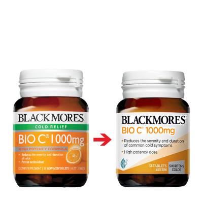 Thực phẩm bảo vệ sức khỏe viên uống bổ sung vitamin C Blackmores Bio C 1000mg (Hộp 31 viên)