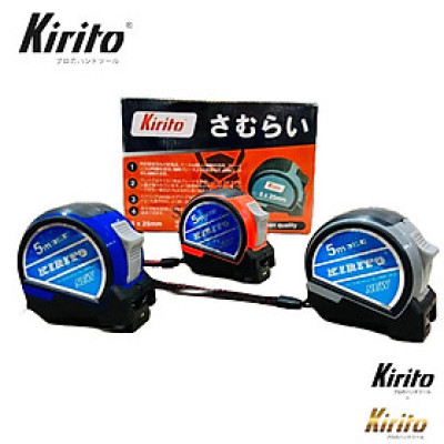 Thước cuộn Kirito 5m và 7.5m cao su đúc chất lượng tuyệt đối