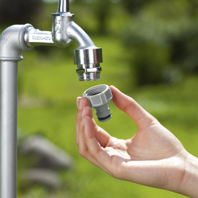 Cút nối tự khóa Gardena 3/4" - 19mm 18214-50