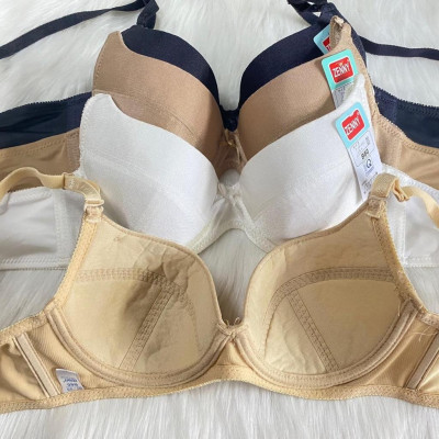 Áo Lót Nữ Mút Mỏng Trơn Có Gọng, Cúp Nâng Cài Sau 3 Móc Zenny 308 – B80/B85/B90