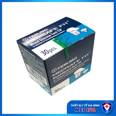 Hộp 30 que thử đường huyết tiểu đường Nhật Bản Terumo Medisafe Fit, niêm phong riêng từng que