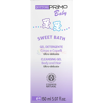 Sữa tắm gội Dottorprimo Baby Sweet Bath làm sạch và chăm sóc da bé (150ml) - Hàng chính hãng