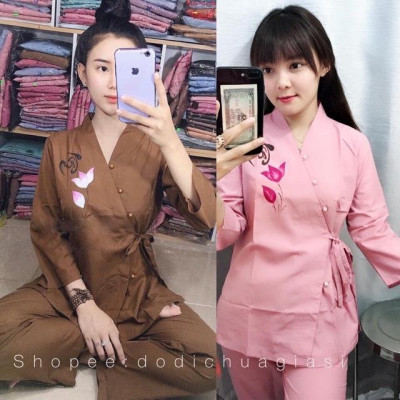 ĐỒ LAM ĐI CHÙA -Thư Pháp