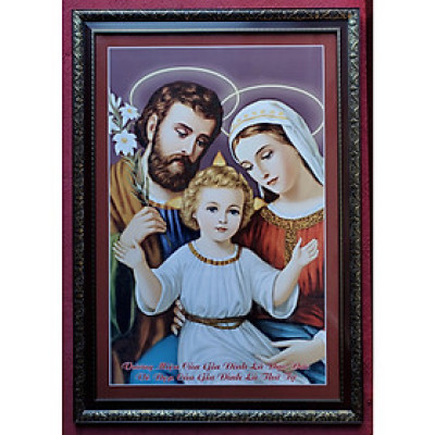 Tranh in dầu - Gia đình thánh gia