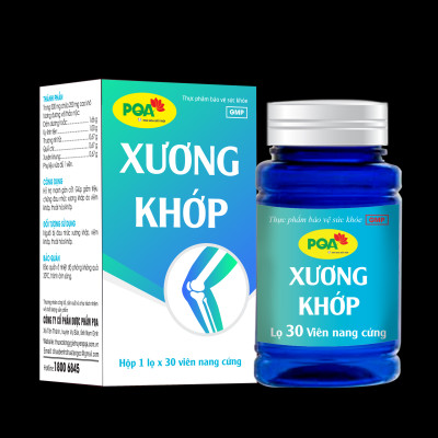 Viên nang PQA Xương Khớp hộp 30 viên là dược phẩm thảo dược cho người bị đau nhức xương khớp, viêm khớp, thoái hóa khớp, hỗ trợ mạnh gân cốt, giúp hạn chế triệu chứng đau nhức xương khớp do viêm khớp, thoái hóa khớp.