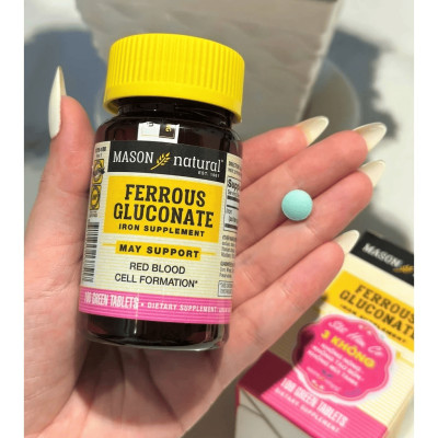 Viên uống bổ sung Sắt Hữu Cơ Mason Ferrous Gluconate 50 Viên/Hộp