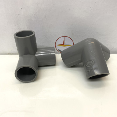 Co góc 3 nhánh, tê góc, co 3 hướng 34 nhựa PVC Bình Minh ( 5 cái )